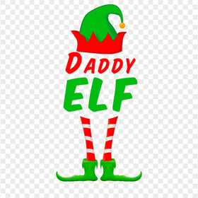 HD Daddy Elf Xmas Illustration PNG