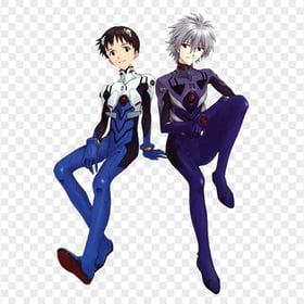HD Kaworu Nagisa And Shinji Ikari Manga Characters PNG