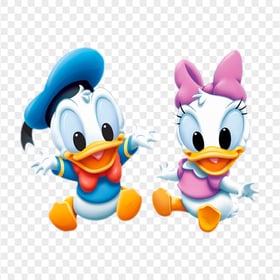 Donald Duck and Daisy Duck Illustration Babies PNG