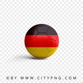 HD Soccer Ball With Germany Deutschland Flag PNG