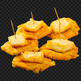 Crunchy Tostones With Cheese PNG