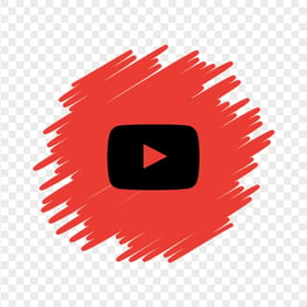 HD Aesthetic Youtube YT Black & Red Outline Logo Symbol Sign Icon PNG