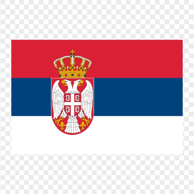 HD Serbia National Flag PNG