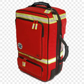 Red & Yellow Fluo Emergency Backpack First Aid