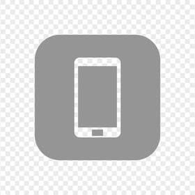 HD Grey Square Modern Smartphone Icon Transparent PNG