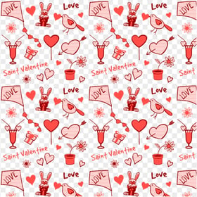 HD Saint Valentines Pattern Background Clipart PNG