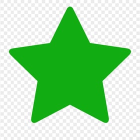 Green Star PNG Image