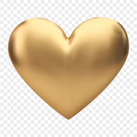 HD Golden Gold Heart Love Valentine PNG