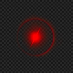 Red Luminous Circle Effect PNG