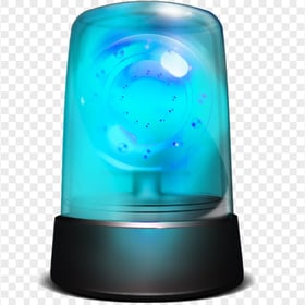 HD Blue Beacon Siren Alarm Illustration PNG