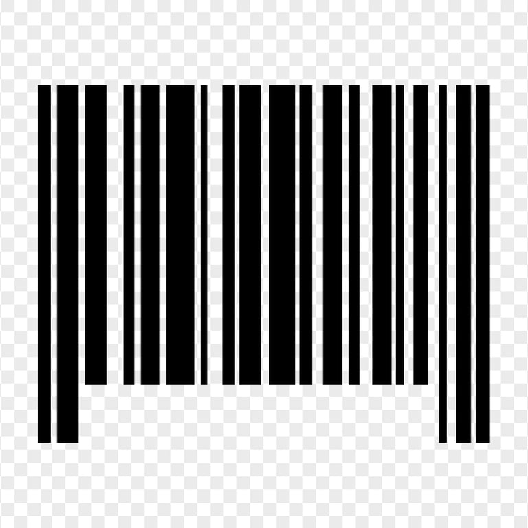 Supermarket Barcode Code PNG