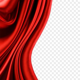 Red Silk Curtain Transparent Background