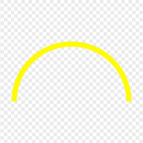 HD Half Semi Circle Border Yellow Frame PNG