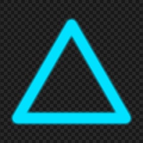 PNG Blue Glowing Triangle