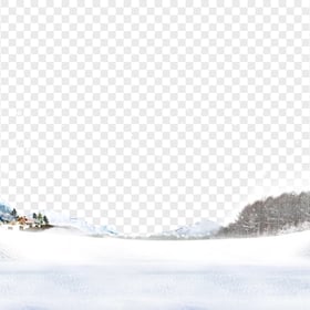 HD Christmas Winter Snowy Scene Transparent PNG