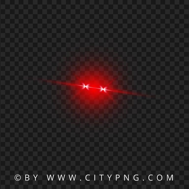 Laser Eyes Lens Flare Red Effect HD PNG
