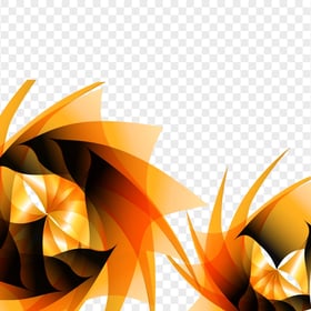 Black & Orange Geometric Abstract Art