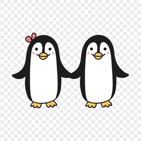 Lovely Cartoon Penguins Characters HD PNG