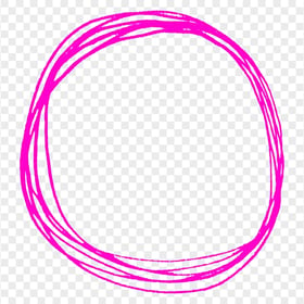 Transparent HD Drawing Circle Pink