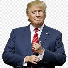President Trump Wear Man Suit