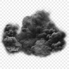 Black Smoke Explosion Effect Cloud
