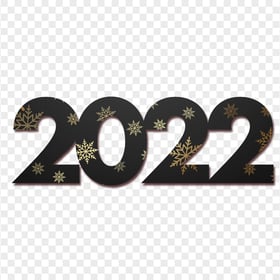 2022 Black & Gold Luxury Transparent Background