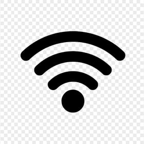 Wireless Wifi Black Logo Icon Transparent PNG