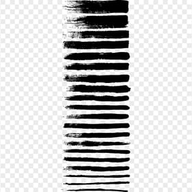 Black Brush Strokes Various Sizes PNG