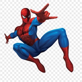 HD Spider Man jump drawing PNG