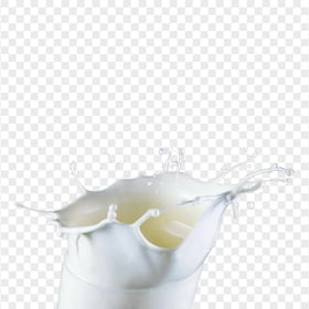 HD Milk Glass White Liquid Splash PNG