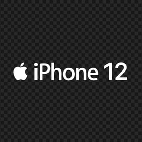 White Apple iPhone 12 Logo