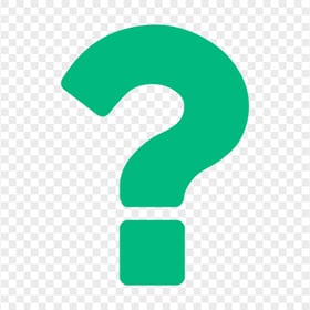 Green Simple Question Symbol Icon PNG
