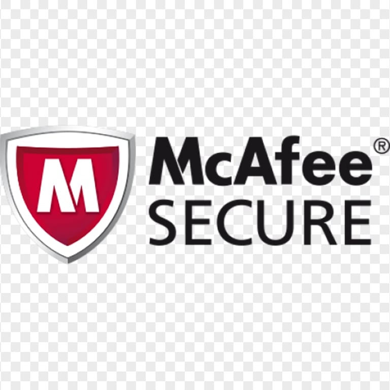 McAfee Secure Badge Logo Security Antivirus