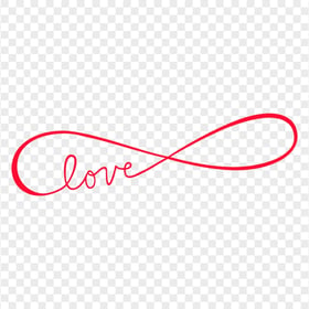 Infinity Love Red Sign HD Transparent Background