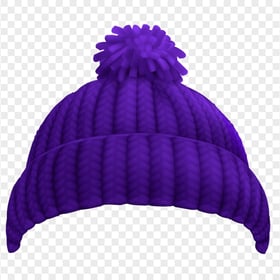 HD Purple Winter Beanie Transparent Background