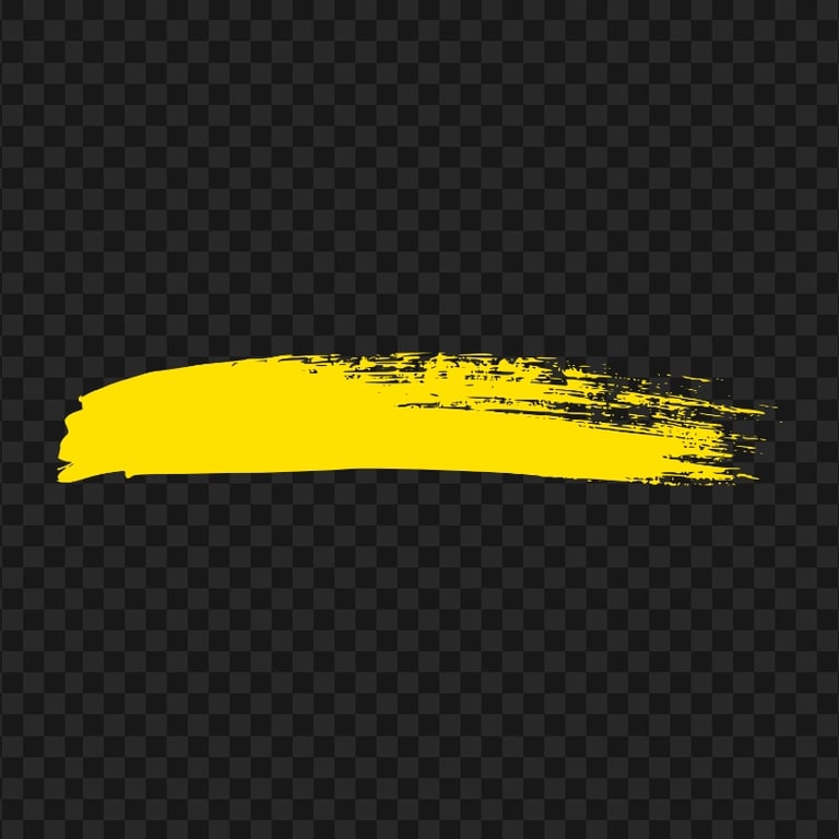 Yellow Paint Brush Effect PNG Citypng