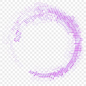 HD Purple Spotted Halftone Circle Abstract PNG