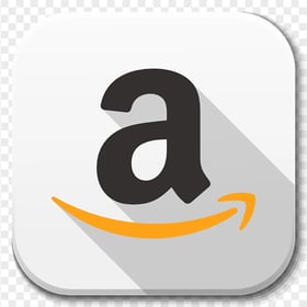 White Square Mobile App Amazon Logo Icon