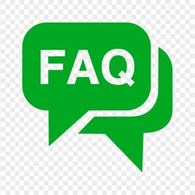 FAQ Questions Speech Bubble Green Icon