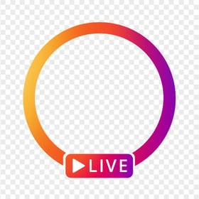 Live Instagram Circle Play Icon