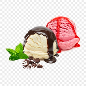 PNG Two Ice Cream Scoops