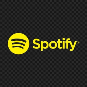 Spotify Yellow Text Logo