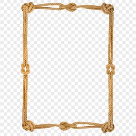 HD Real Rope Frame Transparent Background