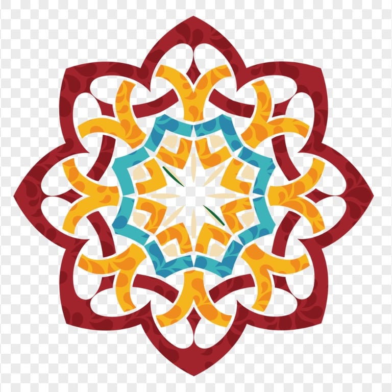 Modern Geometric Islamic Arabic Pattern Shape