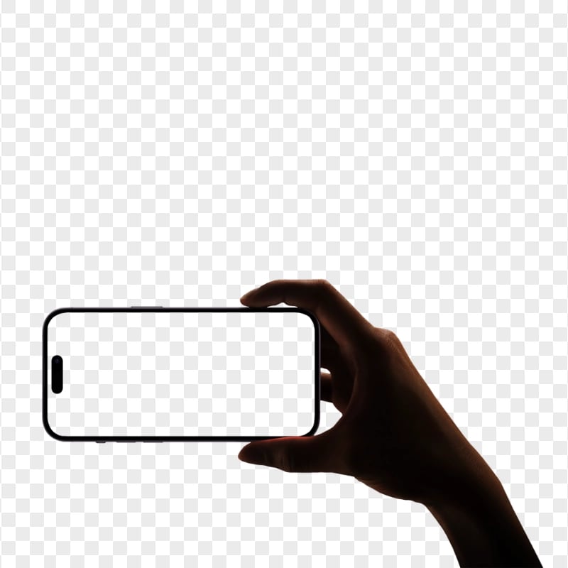 HD iPhone 14 Pro Max On Hand Mockup PNG