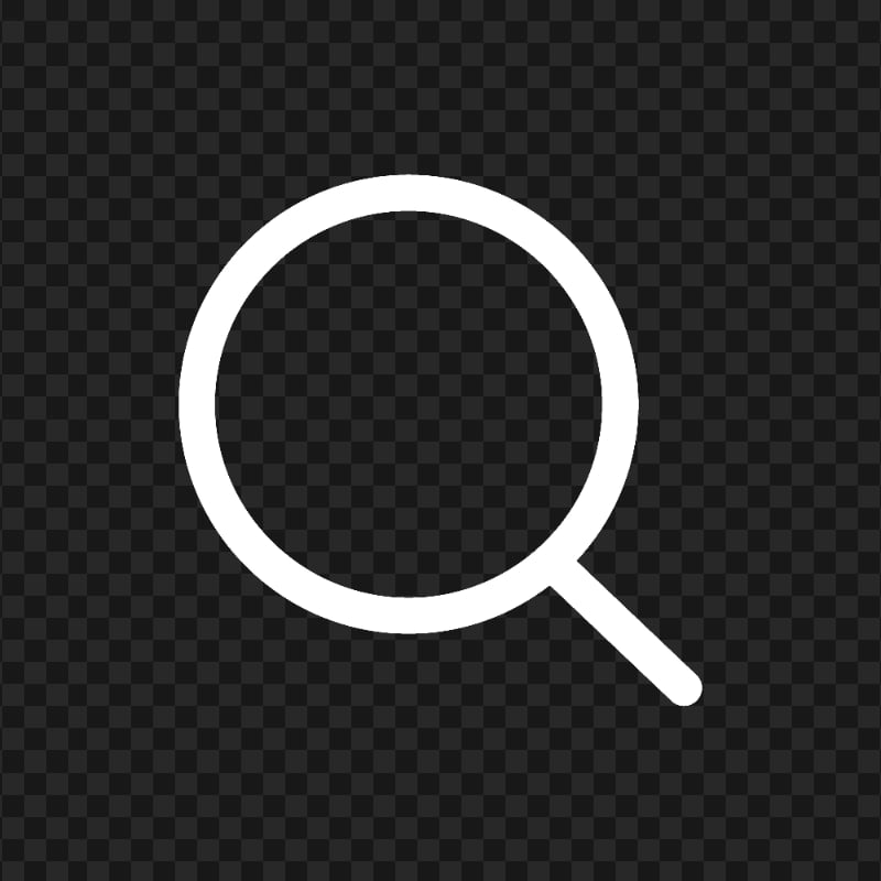 Search Explore White Icon Transparent PNG