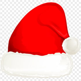HD Beautiful Aesthetic Watercolor Red Christmas Hat PNG