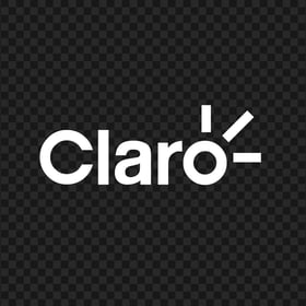 Claro White Text Logo PNG