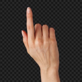 Human Right Hand Finger Pointing Up PNG Image