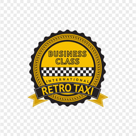 International Business Taxi Logo Label PNG